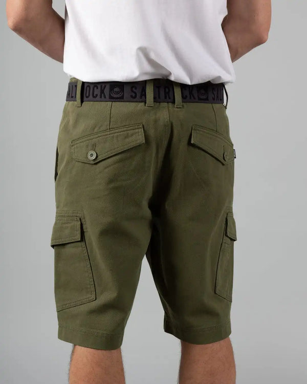 Saltrock Mens Penwith Cargo Shorts Dark Green Northern Ireland Belfast