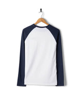 Saltrock Mens Pitcher Long Sleeve Raglan T-Shirt Dress Blues Northern