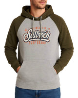 Saltrock Mens Pitcher Pop Hoodie Dark Green/Grey Northern Ireland