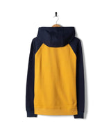 Saltrock Mens Pitcher Raglan Pop Hoodie Yellow/Blue Northern Ireland