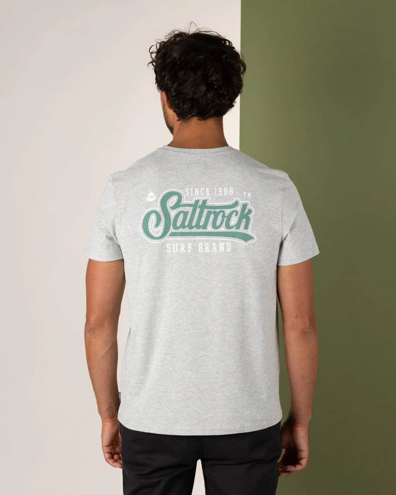 Saltrock Mens Pitcher T-Shirt Grey Northern Ireland Belfast