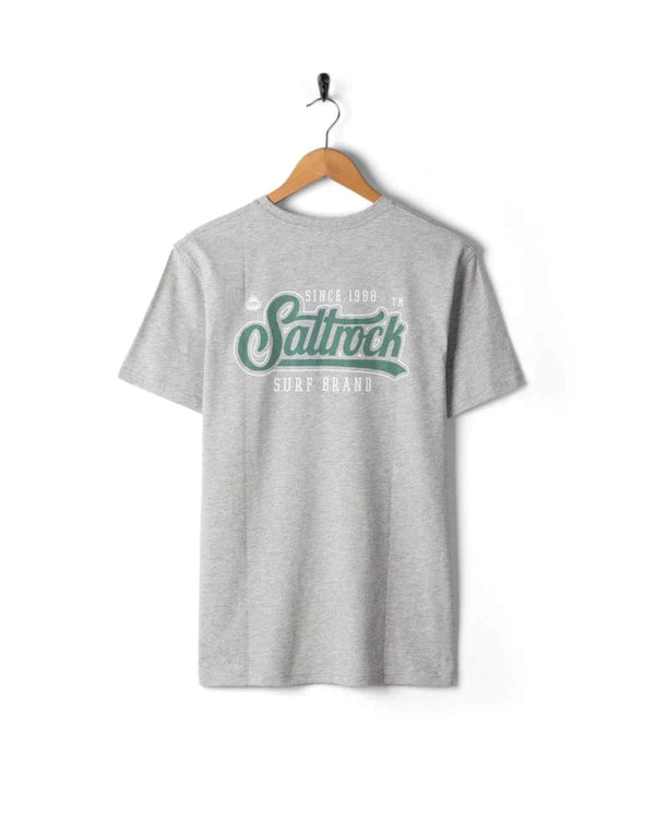 Saltrock Mens Pitcher T-Shirt Grey Northern Ireland Belfast
