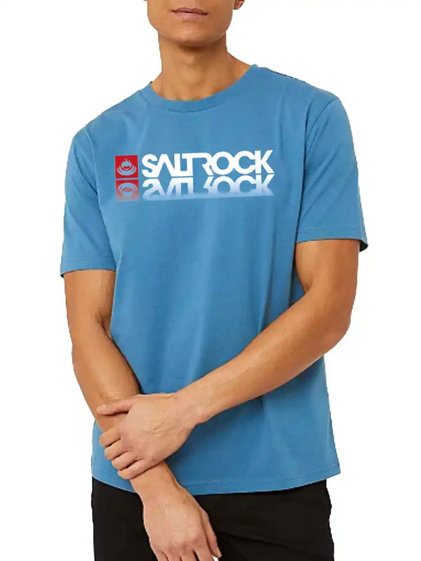 Saltrock Mens Reflect Short Sleeve T-Shirt Blue Northern Ireland