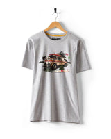 Saltrock Mens Retro Camper T-Shirt Grey Northern Ireland Belfast