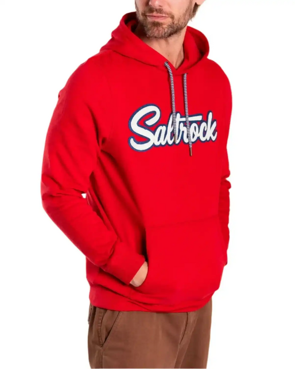 Saltrock Mens Strike Pop Hoodie Red Northern Ireland Belfast