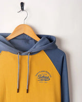 Saltrock Mens Vegas Script Pop Hoodie Yellow Northern Ireland Belfast