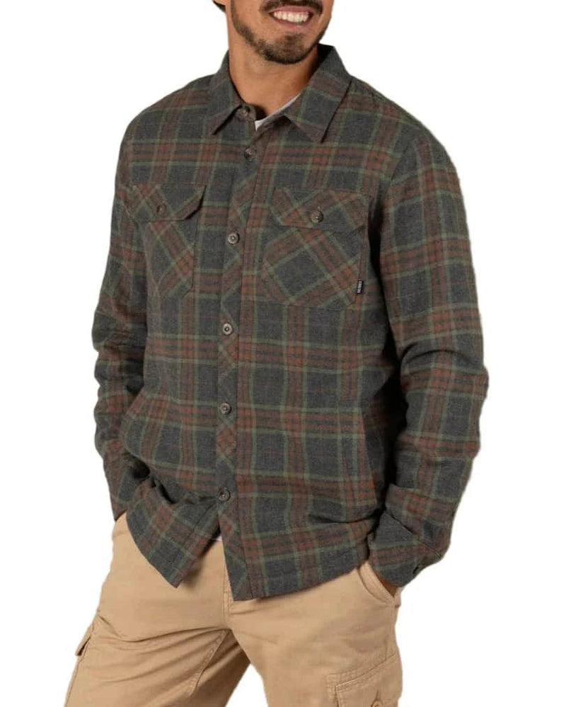 Saltrock Mens Woody Sherpa Lined Shacket Grey Northern Ireland Belfast