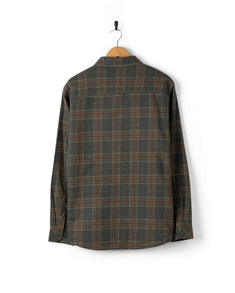 Saltrock Mens Woody Sherpa Lined Shacket Grey Northern Ireland Belfast