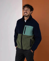 Saltrock Mens Wye Borg Zip Fleece Navy Northern Ireland Belfast