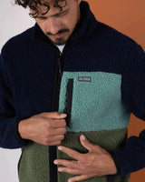 Saltrock Mens Wye Borg Zip Fleece Navy Northern Ireland Belfast