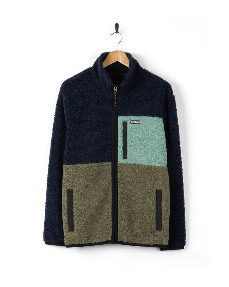 Saltrock Mens Wye Borg Zip Fleece Navy Northern Ireland Belfast