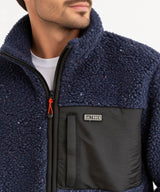Saltrock Wye Nep Men’s Full Zip Fleece Jacket Dress Blue Northern