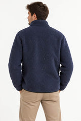 Saltrock Wye Nep Men’s Full Zip Fleece Jacket Dress Blue Northern