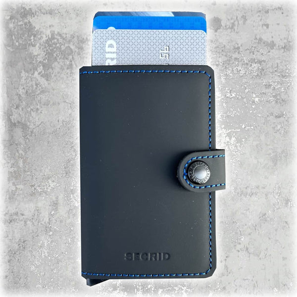 Secrid Mini Wallet Matte Black/Blue Ballynahinch Northern Ireland