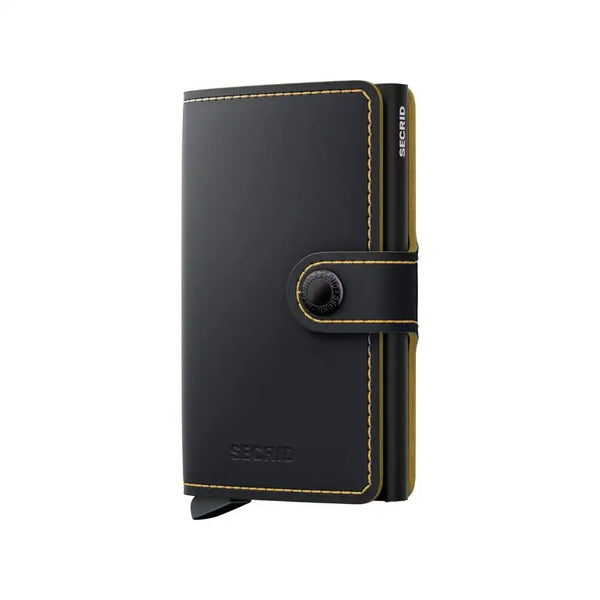 Secrid Mini Wallet Matte Black/Ochre Northern Ireland Belfast