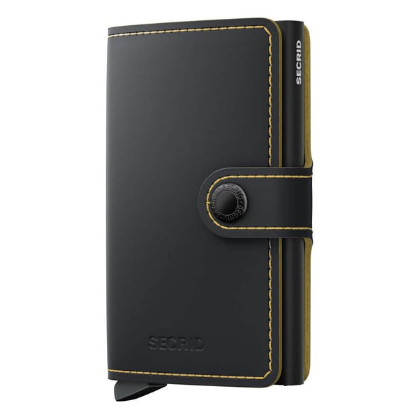 Secrid Mini Wallet Matte Black/Ochre Northern Ireland Belfast