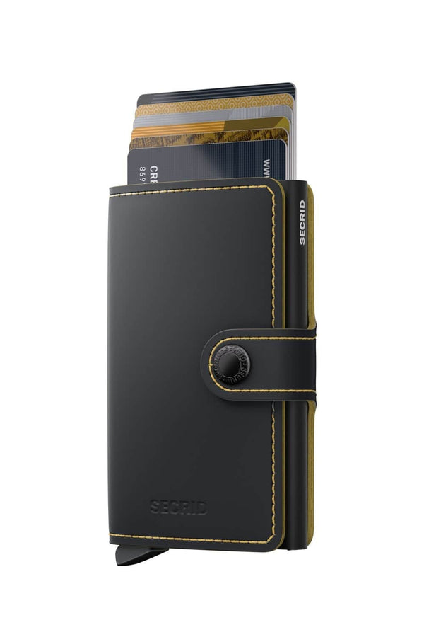 Secrid Mini Wallet Matte Black/Ochre Northern Ireland Belfast