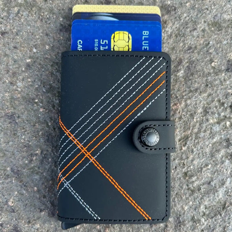 Secrid Mini Wallet Stitch Linea Orange Ballynahinch Northern Ireland