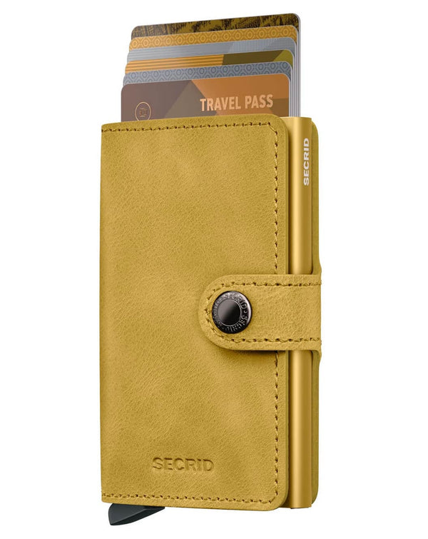 Secrid Mini Wallet Vintage Yellow Northern Ireland Belfast