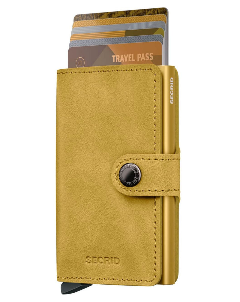 Secrid Mini Wallet Vintage Yellow Northern Ireland Belfast