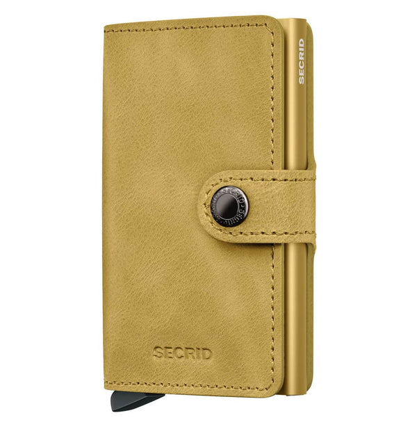 Secrid Mini Wallet Vintage Yellow Northern Ireland Belfast