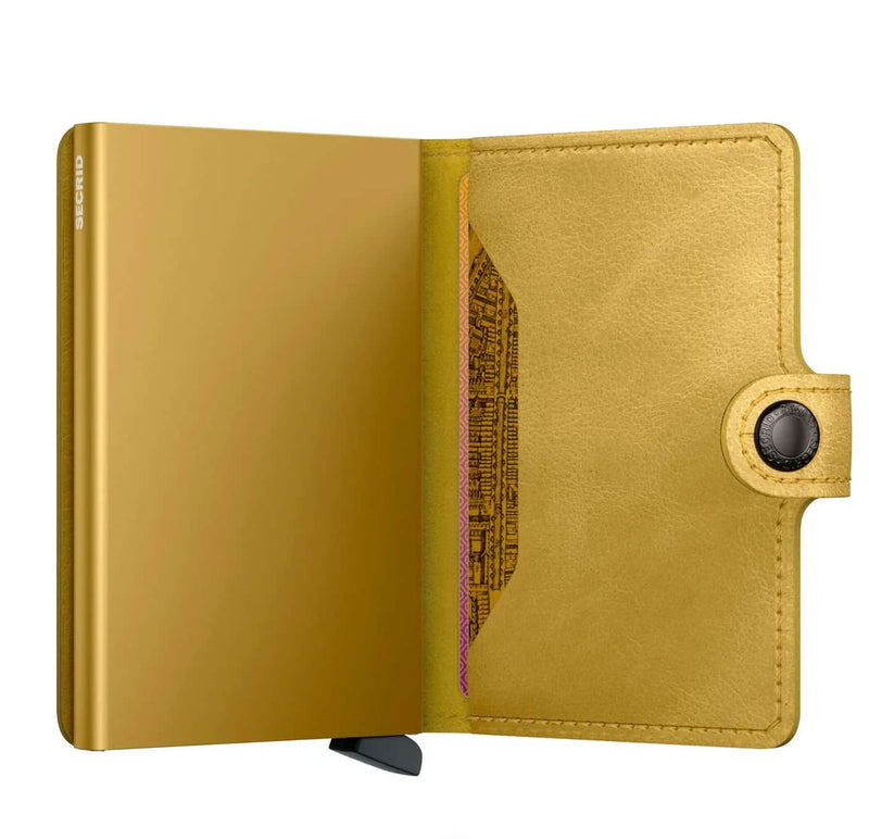 Secrid Mini Wallet Vintage Yellow Northern Ireland Belfast