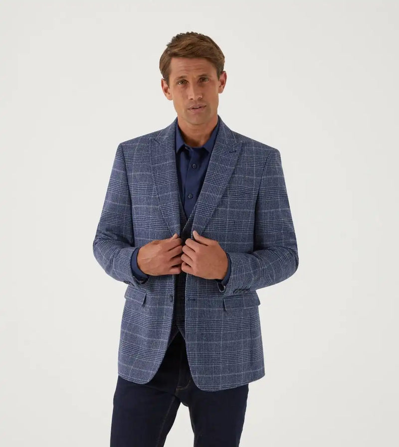 Check blazer jacket best sale