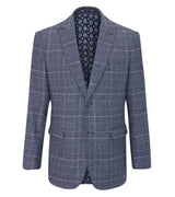 Skopes Mens Winster Blazer Jacket Blue Glen Check Ballynahinch