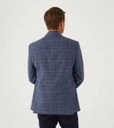 Skopes Mens Winster Blazer Jacket Blue Glen Check Ballynahinch