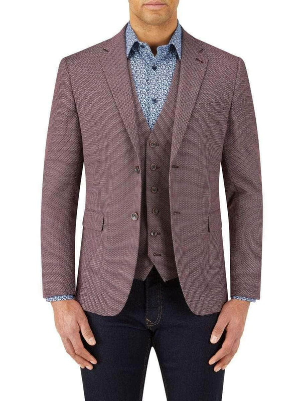 Skopes Rugani Micro Weave Jacket Berry