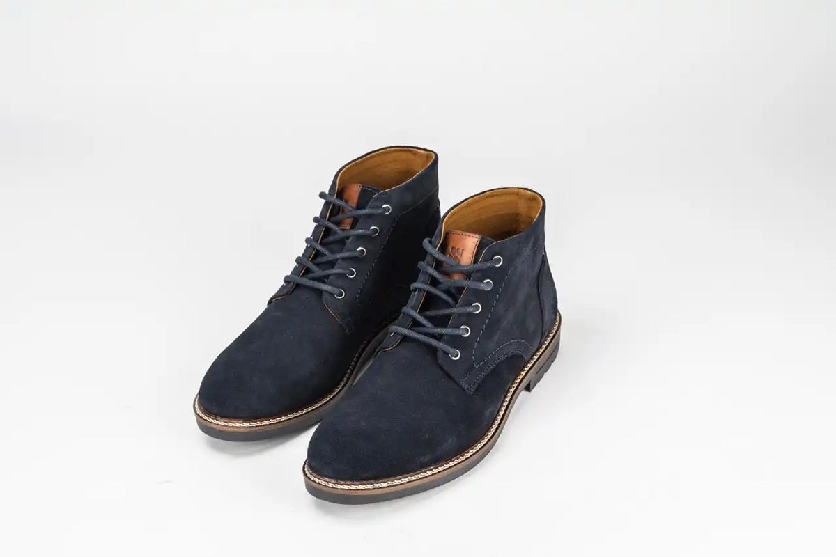 Sloane Mens Brooks 21022 Desert Boots Navy Suede