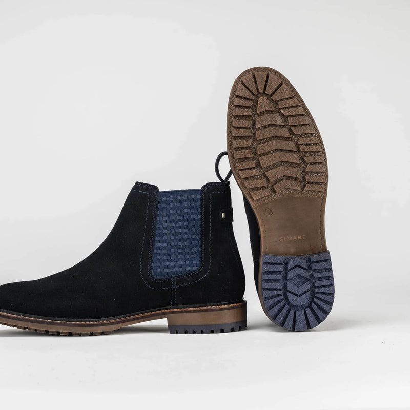 Sloane Mens Ledger Boots Suede Navy Northern Ireland Belfast