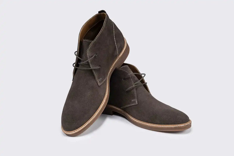 Sloane Mens Shoes Byron Suede Chukka Boots Taupe Northern Ireland