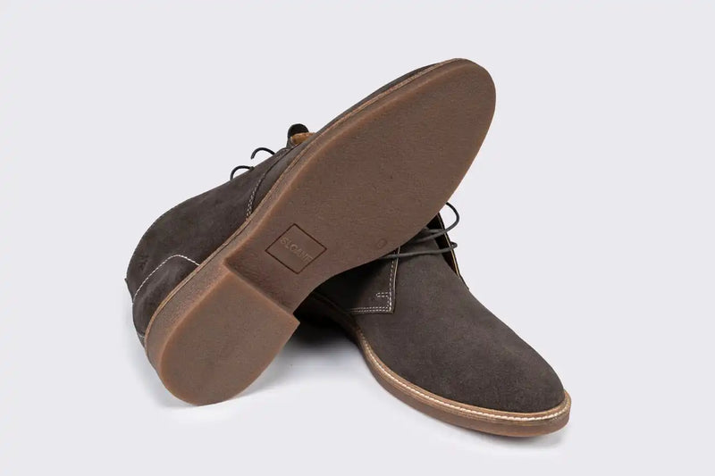 Sloane Mens Shoes Byron Suede Chukka Boots Taupe Northern Ireland