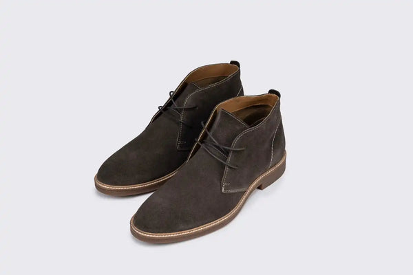 Sloane Mens Shoes Byron Suede Chukka Boots Taupe Northern Ireland