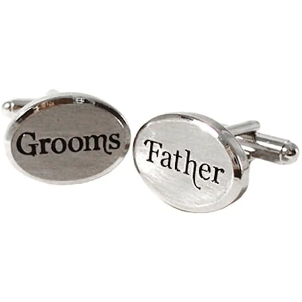 Sophos Groom's Father Wedding Silver Cufflinks