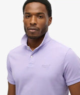 Superdr Mens Vintage Destroy Polo Light Lavender Northern Ireland