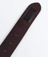 Superdry Badgeman Belt - Dark Brown Leather