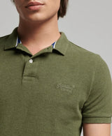 Superdry Classic Pique Polo Vintage Thrift Olive