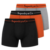 Superdry & Co Boxer Triple Pack Black/Orange/Grey Northern Ireland
