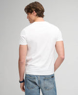 Superdry Essential Serif Logo Embroidered T-Shirt Optic White