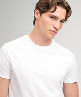 Superdry Essential Serif Logo Embroidered T-Shirt Optic White