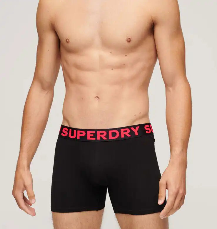 Superdry Mens 3 Pack Boxers Black/Neon Northern Ireland Belfast