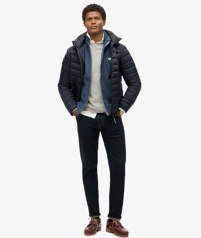 Superdry Mens Active Fleece Gilet Lauren Navy Northern Ireland Belfast