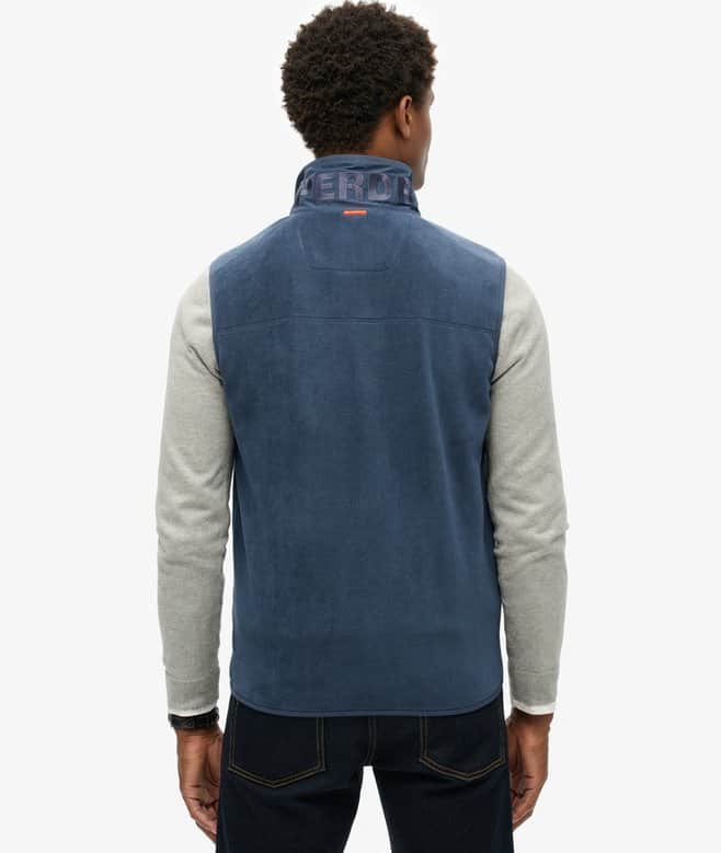 Superdry Mens Active Fleece Gilet Lauren Navy Northern Ireland Belfast