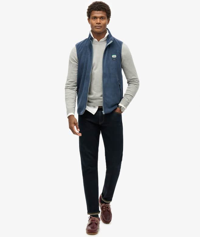 Superdry Mens Active Fleece Gilet Lauren Navy Northern Ireland Belfast