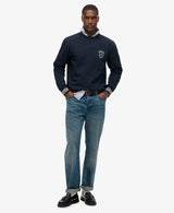 Superdry Mens Athletic Club Crew Sweatshirt Nautical Navy Northern