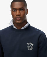 Superdry Mens Athletic Club Crew Sweatshirt Nautical Navy Northern