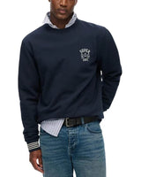 Superdry Mens Athletic Club Crew Sweatshirt Nautical Navy Northern