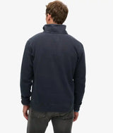 Superdry Mens Athletic Essential Half Zip Sweatshirt Bradley Navy